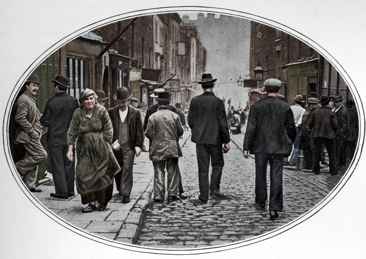 Az olasz közösség főutcája, Clerkenwell, London, 1900 1901 alkotó: Unbekannt