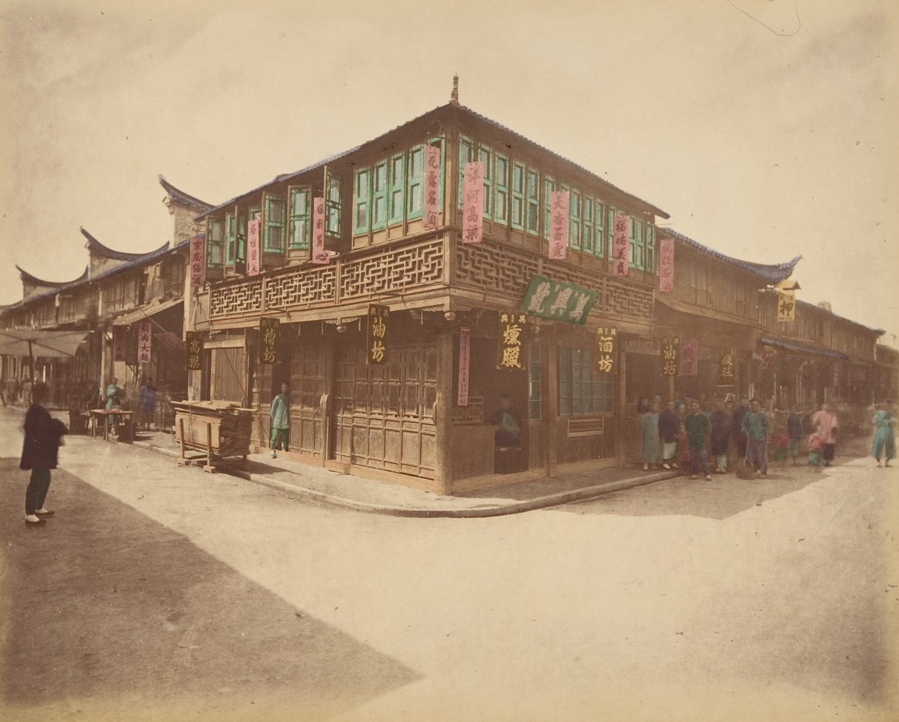 Teaház, 1870-es évek. alkotó: Unbekannt