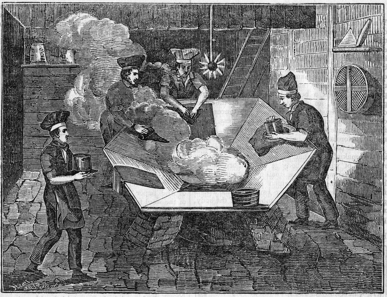 Hódkalap készítés, 1835 alkotó: Unbekannt