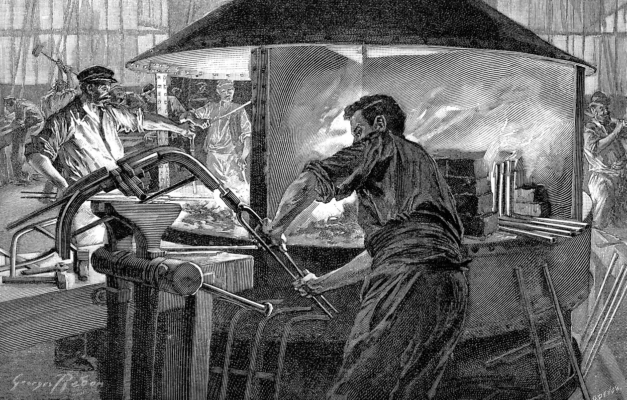 Kerékpárkormány gyártása, Franciaország, 1896 alkotó: Unbekannt