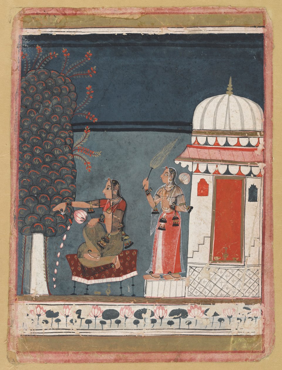 Malashri Ragini egy Ragmala sorozatból, 1640. alkotó: Unbekannt