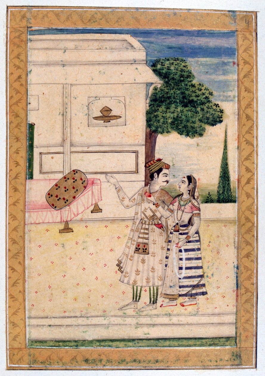 Malvi Ragini, Ragamala Album, Rajasthan Iskola, 19. század alkotó: Unbekannt