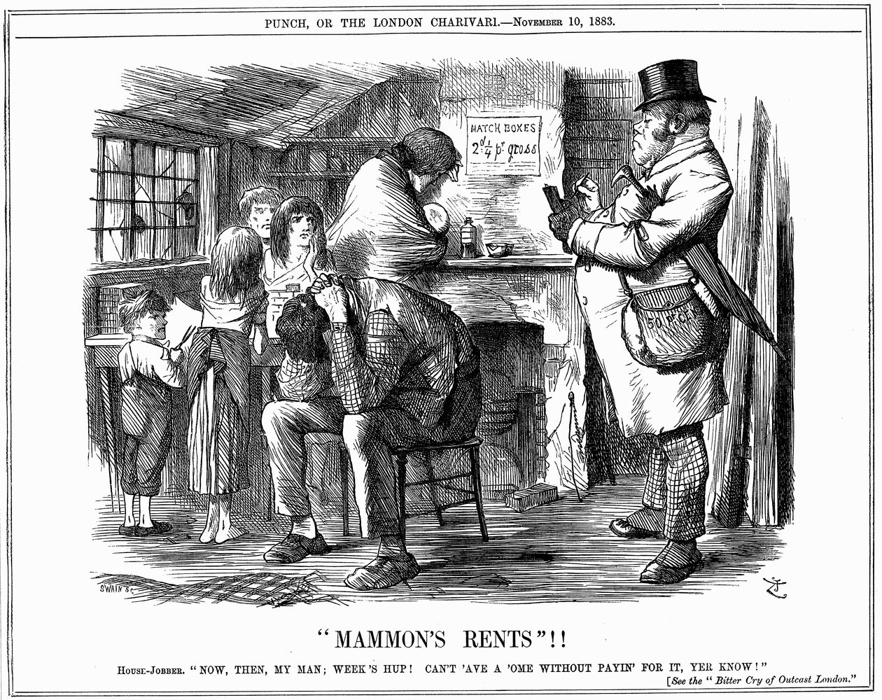 Mammons Rents, 1883 alkotó: Unbekannt