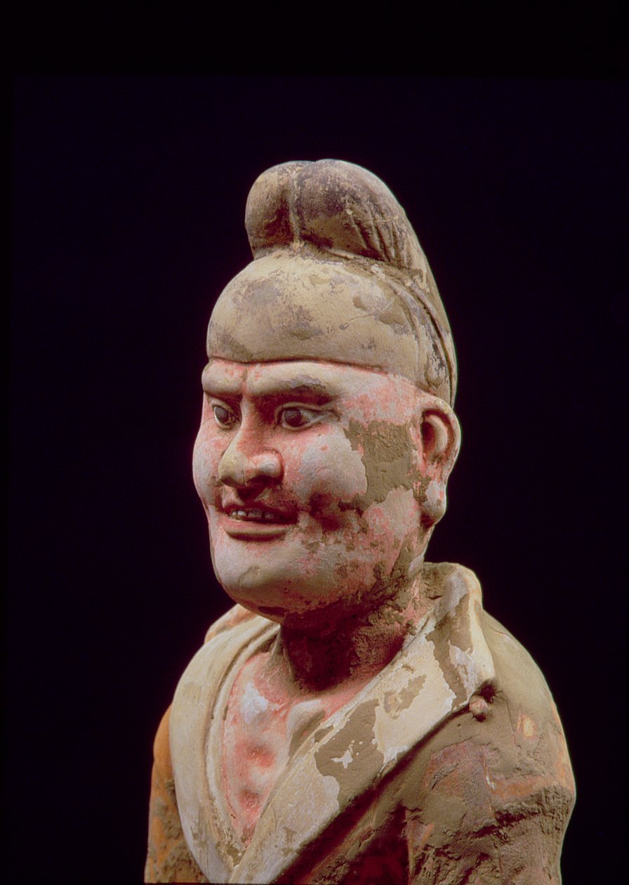 Ember utazik a selyemút mentén, a mellszobor részlete, kínai, Tang-dinasztia (618-906) (terrakotta) (lásd még: 115293) alkotó: Unbekannt