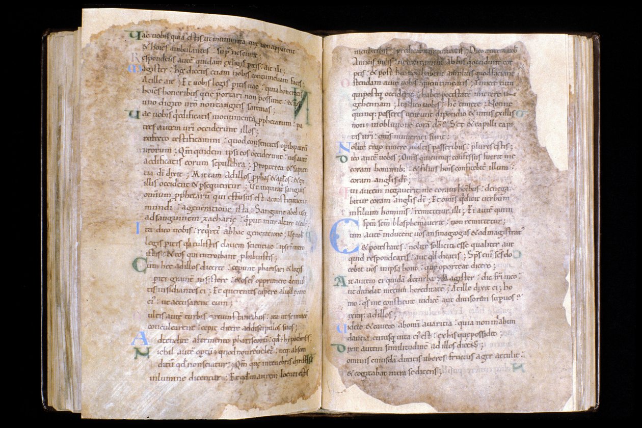 Manche N* 066, Mortain városa, a Saint Evroult főiskolai templom kincse, 10. századi evangéliumi könyv. alkotó: Unbekannt
