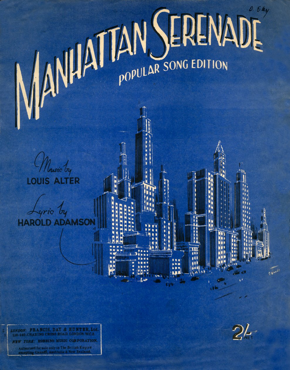 Manhattan szerenád, 1942. alkotó: Unbekannt