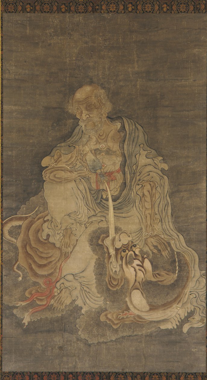 Manjushri oroszlánon ülve, 1368-1644. alkotó: Unbekannt