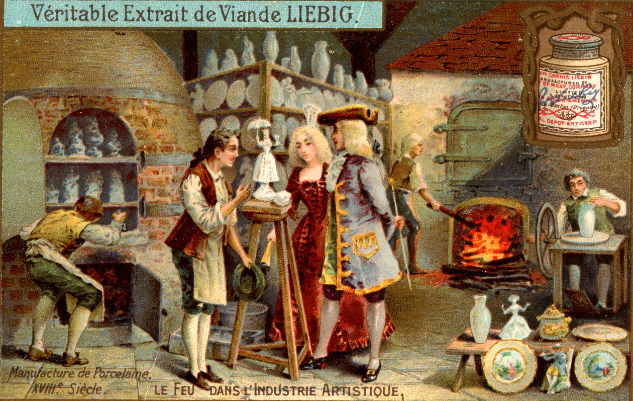 Porcelángyártás a 18. században, 1900 körül alkotó: Unbekannt