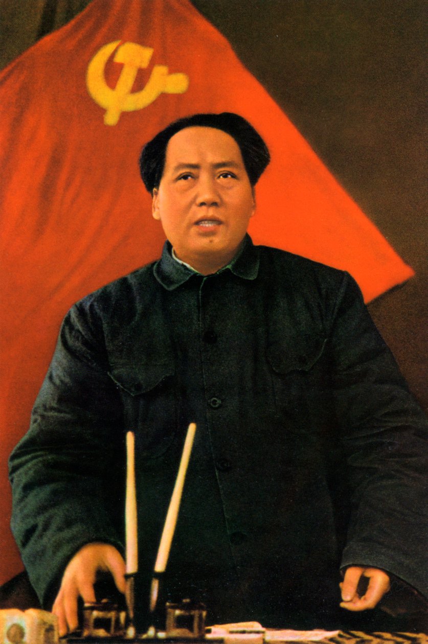 Mao Ce-tung, kínai kommunista forradalmár és vezető, az 1950-es évektől az 1960-as évekig alkotó: Unbekannt