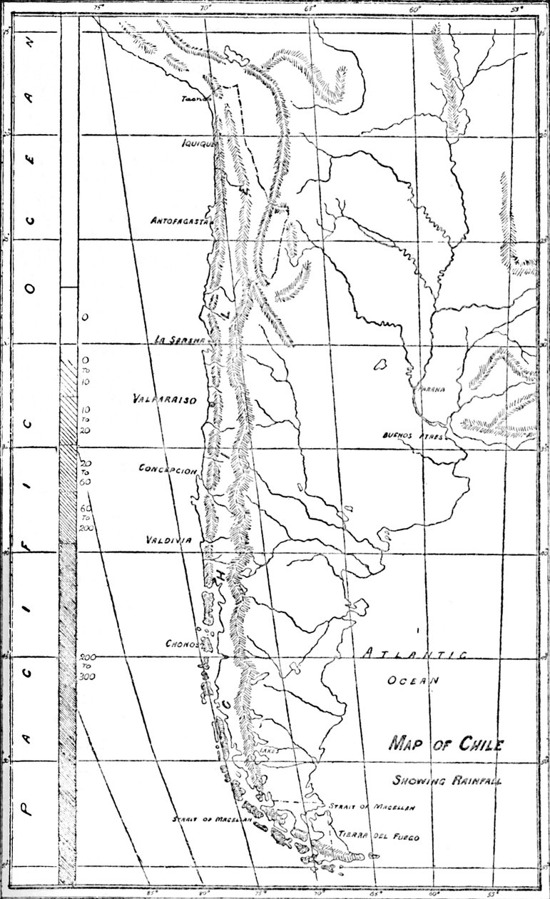 Chile térképe, 1911 alkotó: Unbekannt