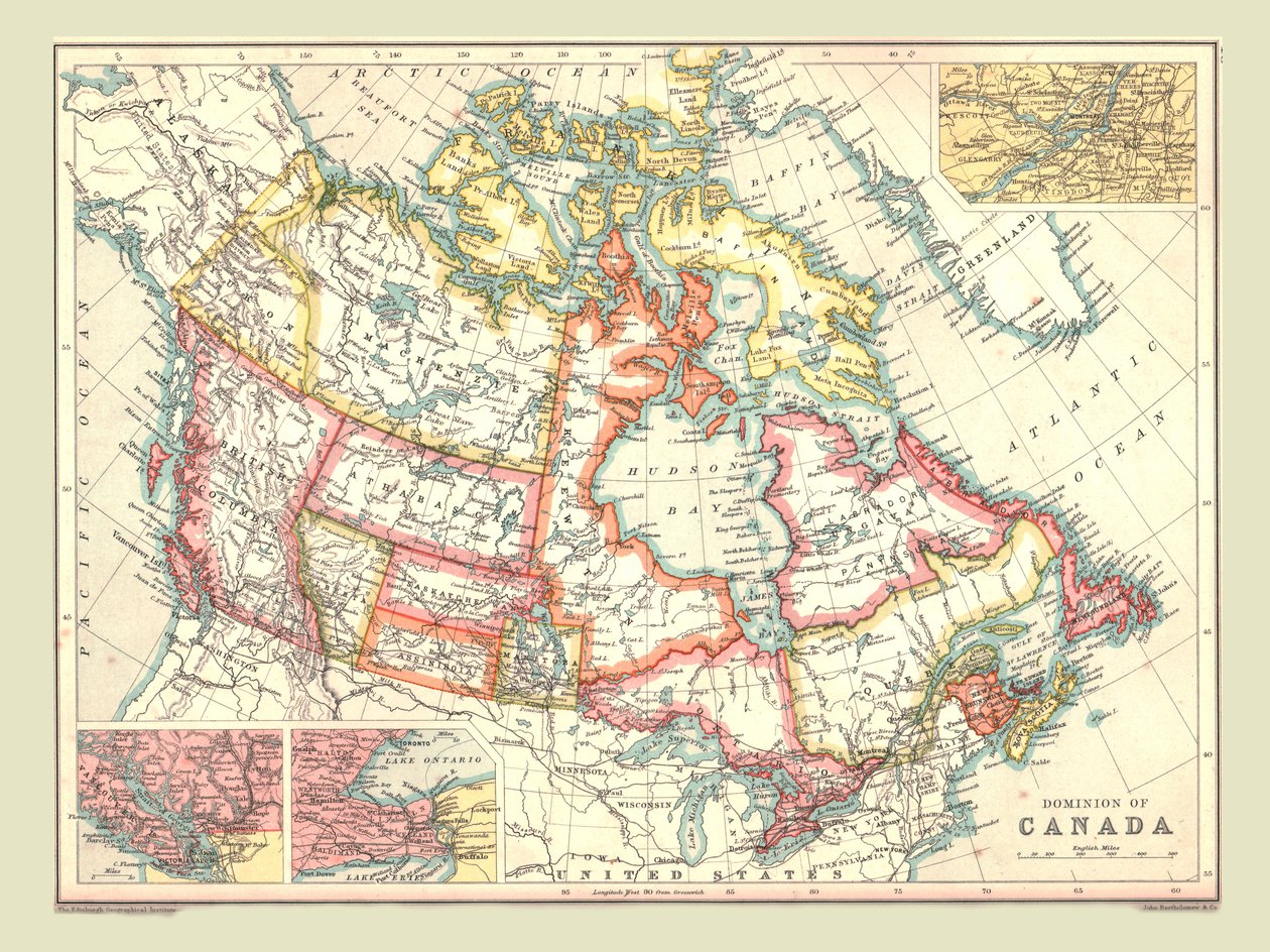 Kanada uralmának térképe, 1902. alkotó: Unbekannt