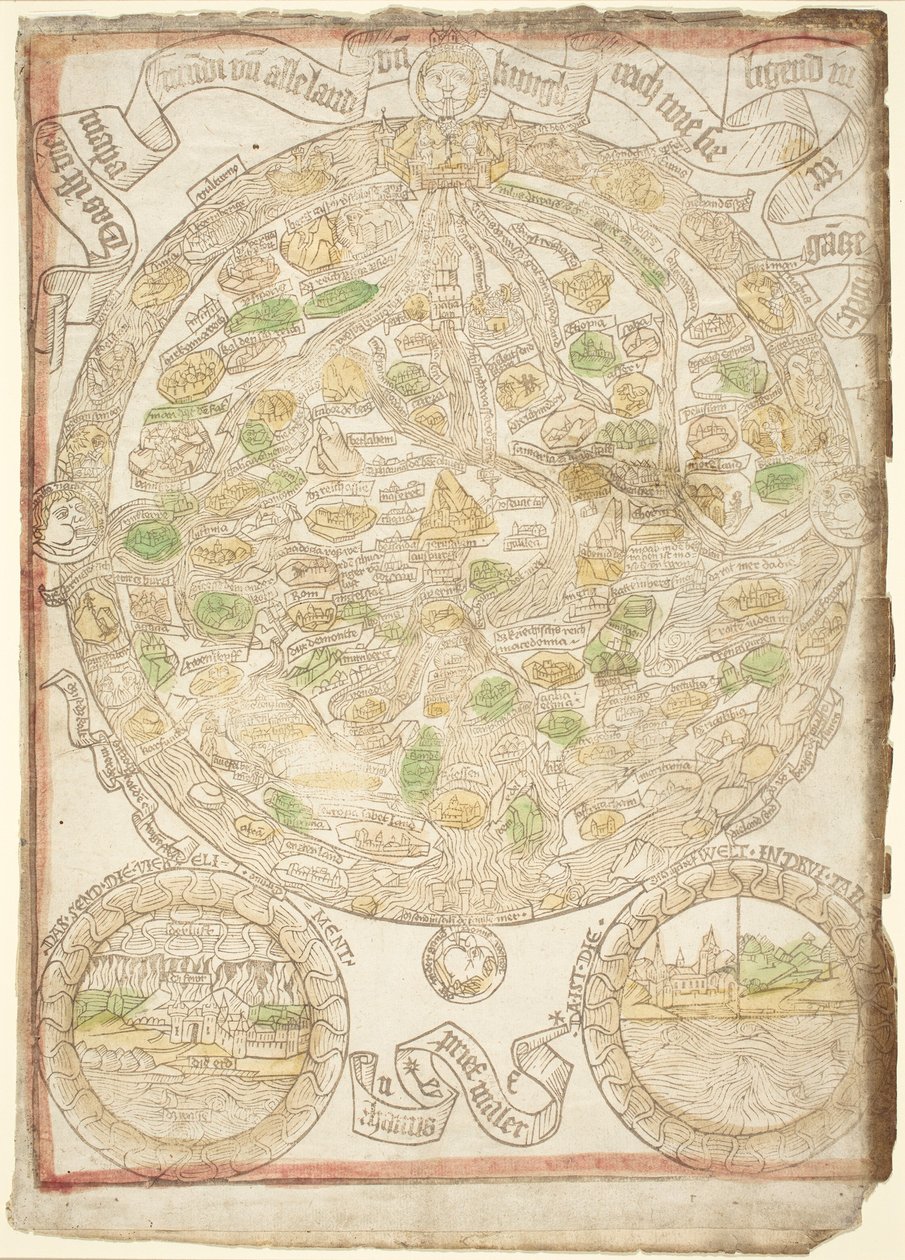 Világtérkép, c. 1480. alkotó: Unbekannt