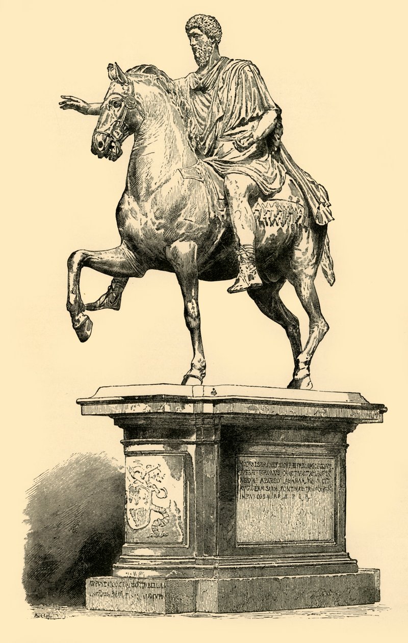 Marcus Aurelius, 1890. alkotó: Unbekannt