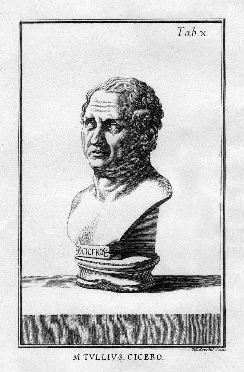 Marcus Tullius Cicero, római tudós, író és államférfi a Kr.e. I. században alkotó: Unbekannt