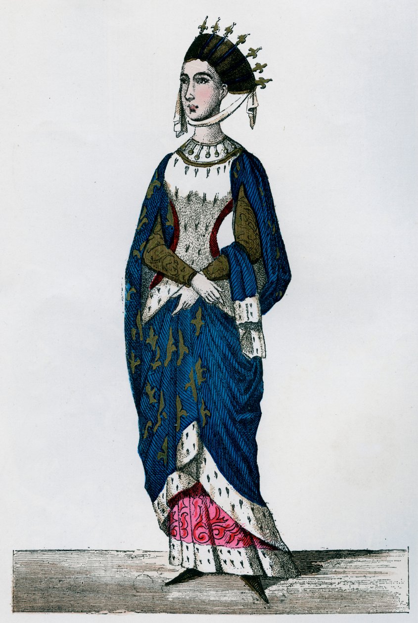 Provence-i Margit, IX. Lajos francia királynő hitvese, 13. század 1882-1884 alkotó: Unbekannt