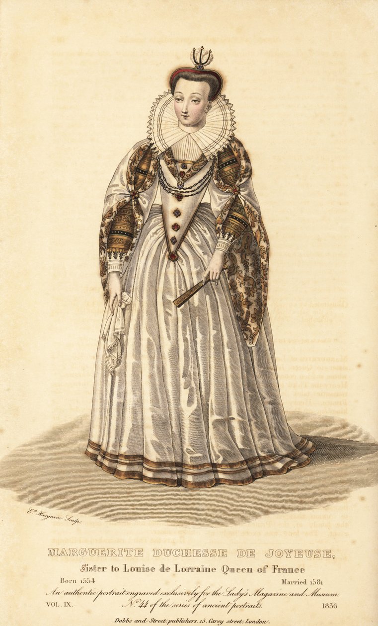 Marguerite, Joyeuse hercegnője, Anne de Joyeuse felesége, Louise de Lorraine francia királynő nővére alkotó: Unbekannt