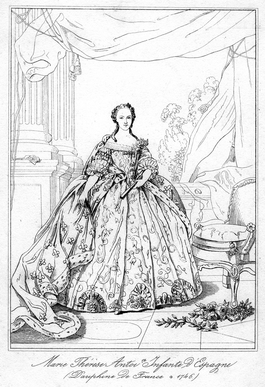 A spanyol Mária Teréz, V. Fülöp spanyol király lánya, 1726-1746 alkotó: Unbekannt