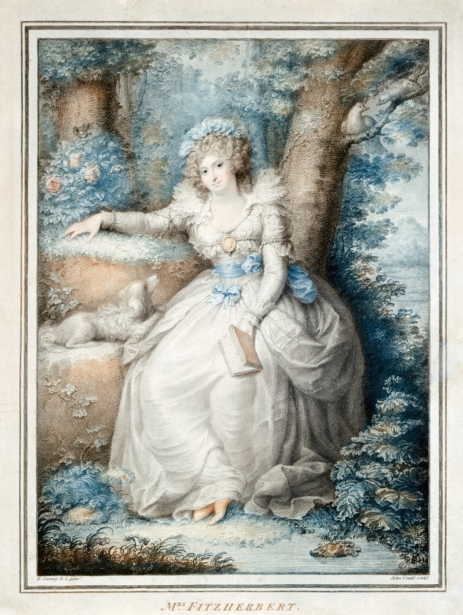 Maria Fitzherbert, IV. György király társa, mielőtt király lett, 19. század alkotó: Unbekannt
