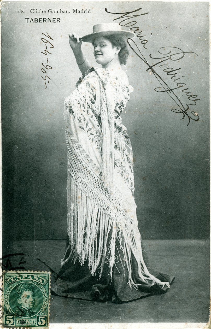 Maria Rodriguez spanyol színésznő, 1905 alkotó: Unbekannt