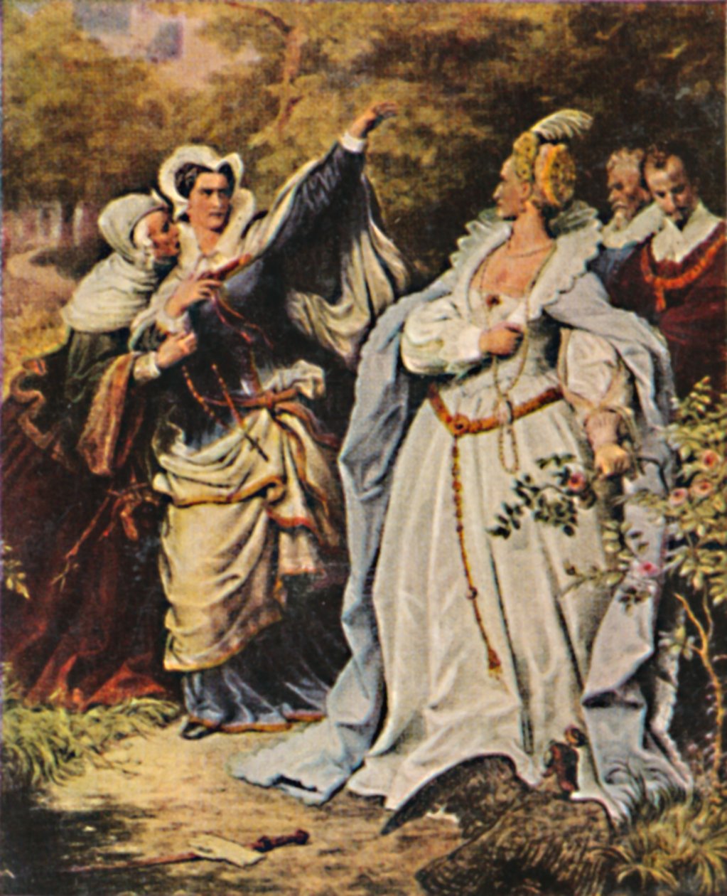 Stuart Mária 1542-1587 és Erzsébet V. Anglia 1533-1603, 1934. alkotó: Unbekannt