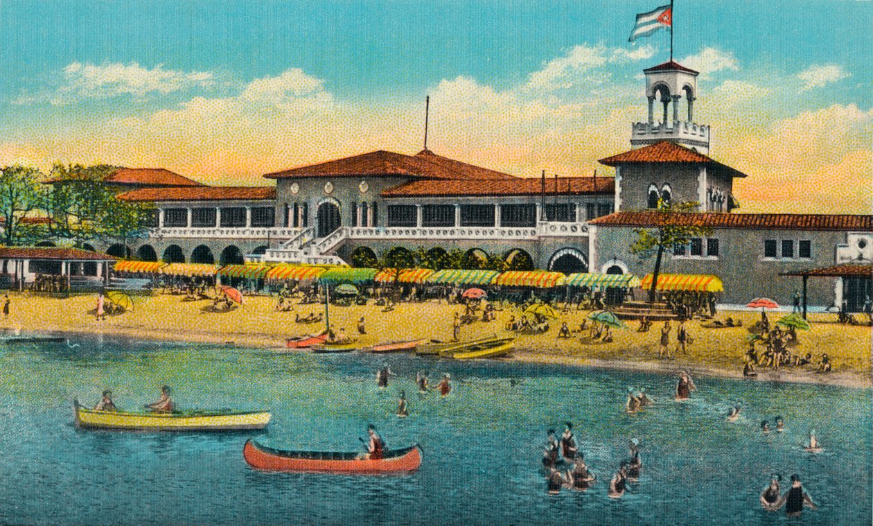 Marianao Bathing Beach, Havanna, Kuba, 1910 alkotó: Unbekannt