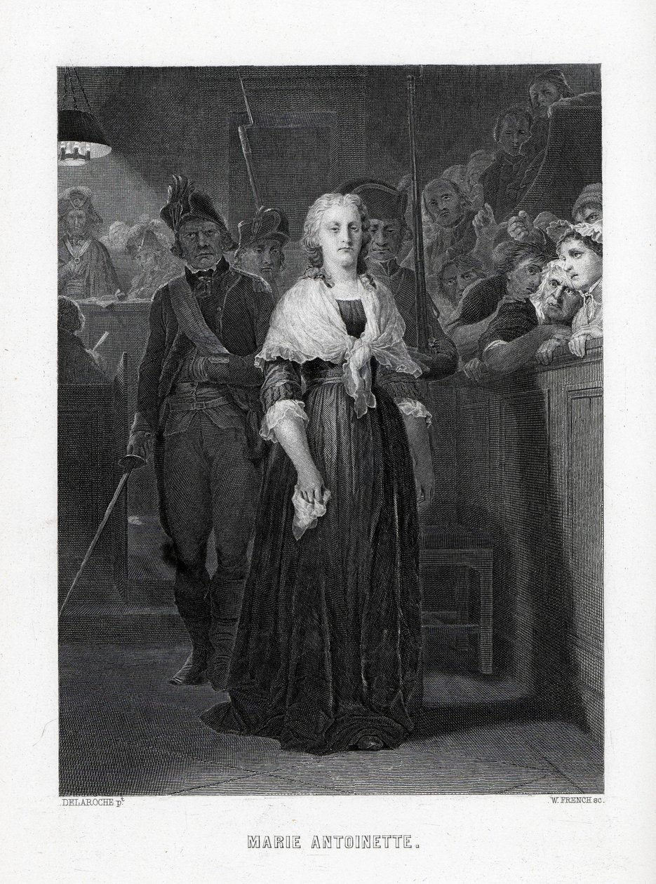Marie Antoinette kilép a kongresszusból az ítélet után, 1882 alkotó: Unbekannt