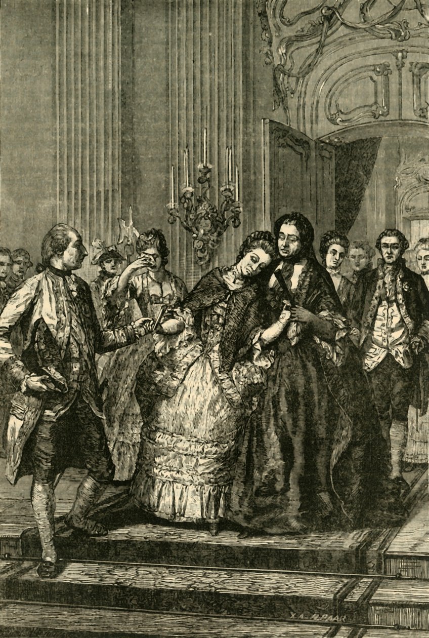 Marie Antoinette búcsút vesz az anyától, 1770, 1890. alkotó: Unbekannt