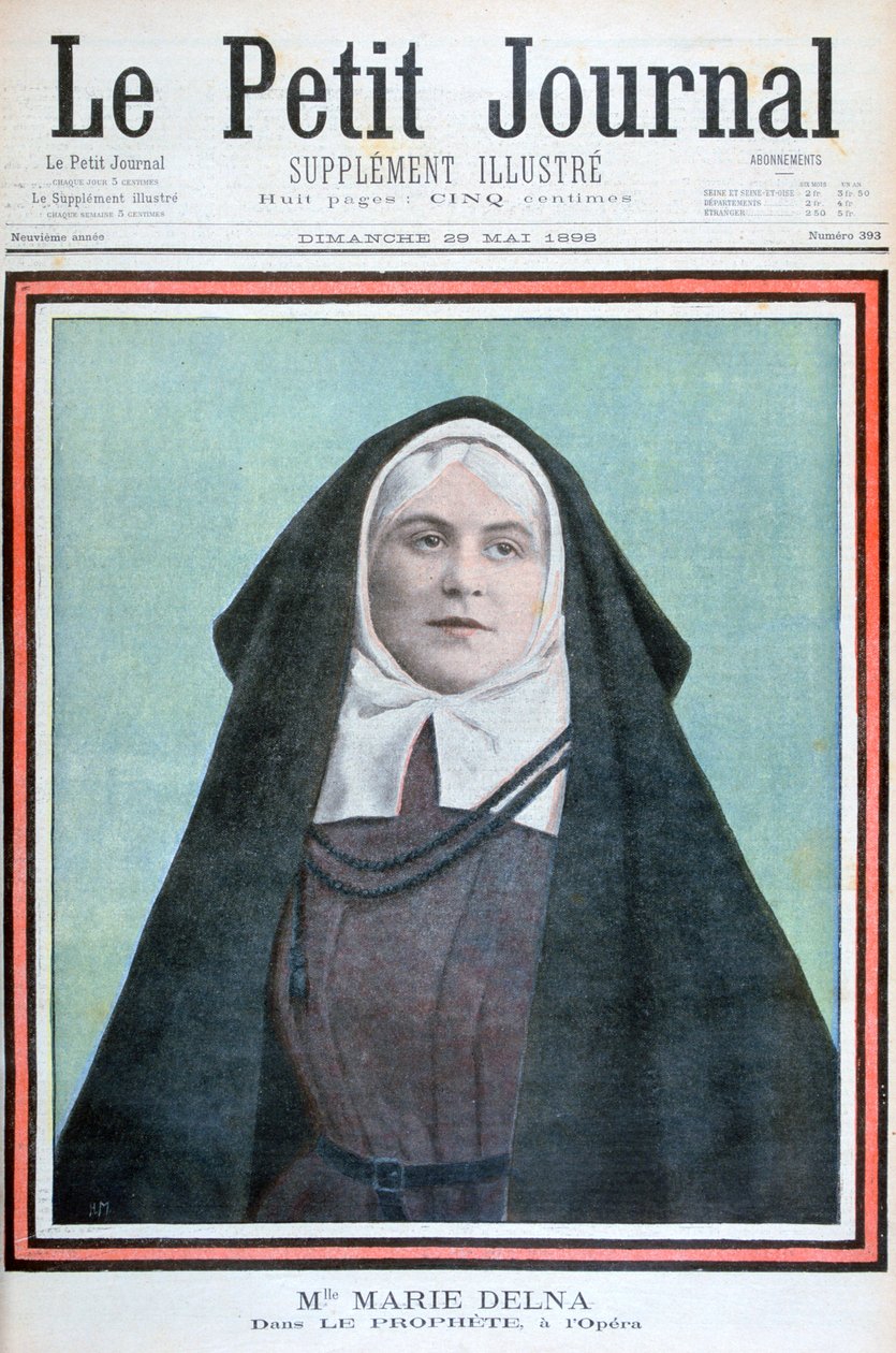 Marie Delna a Próféta című operában, 1898 alkotó: Unbekannt