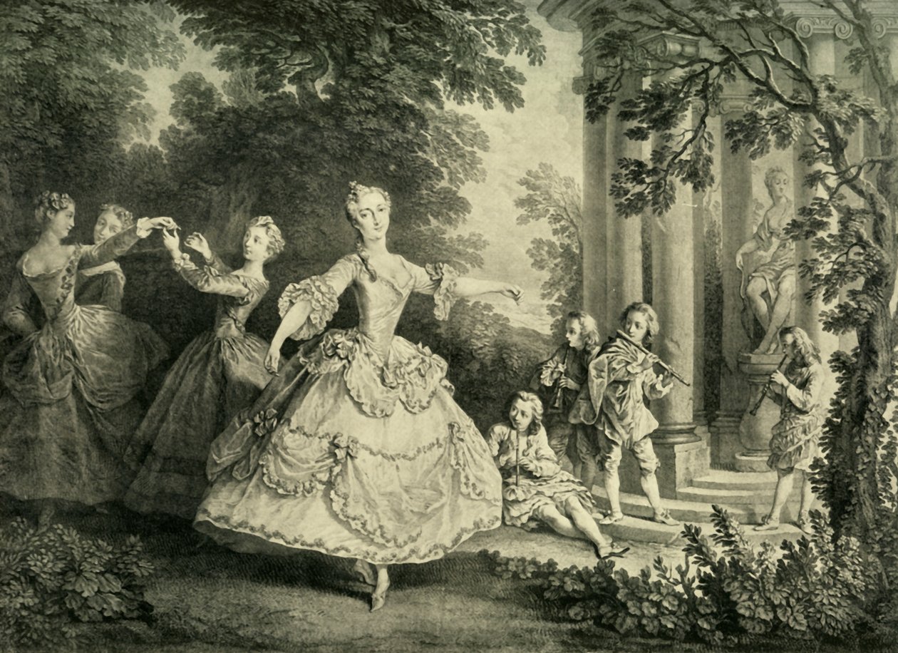 Marie Sallé táncol, 1732, 1908. alkotó: Unbekannt