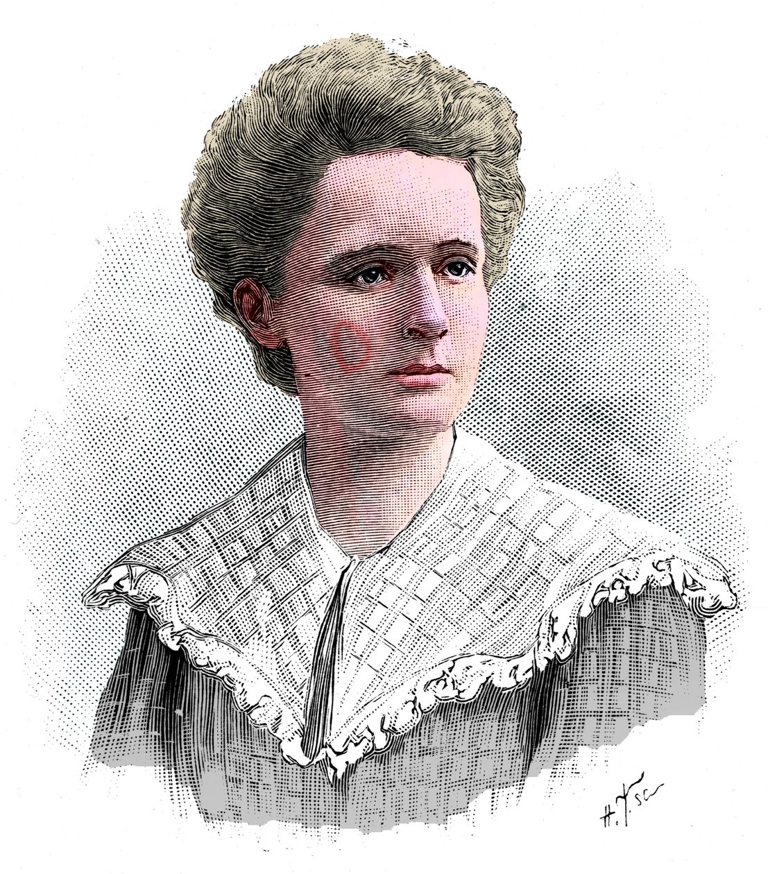 Marie Sklodowska Curie, lengyel származású francia fizikus, 1904. alkotó: Unbekannt