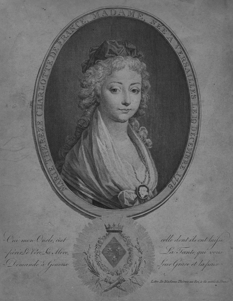 Angouleme-i Marie Teréz, Bourbon hercegné, 19. század eleje alkotó: Unbekannt
