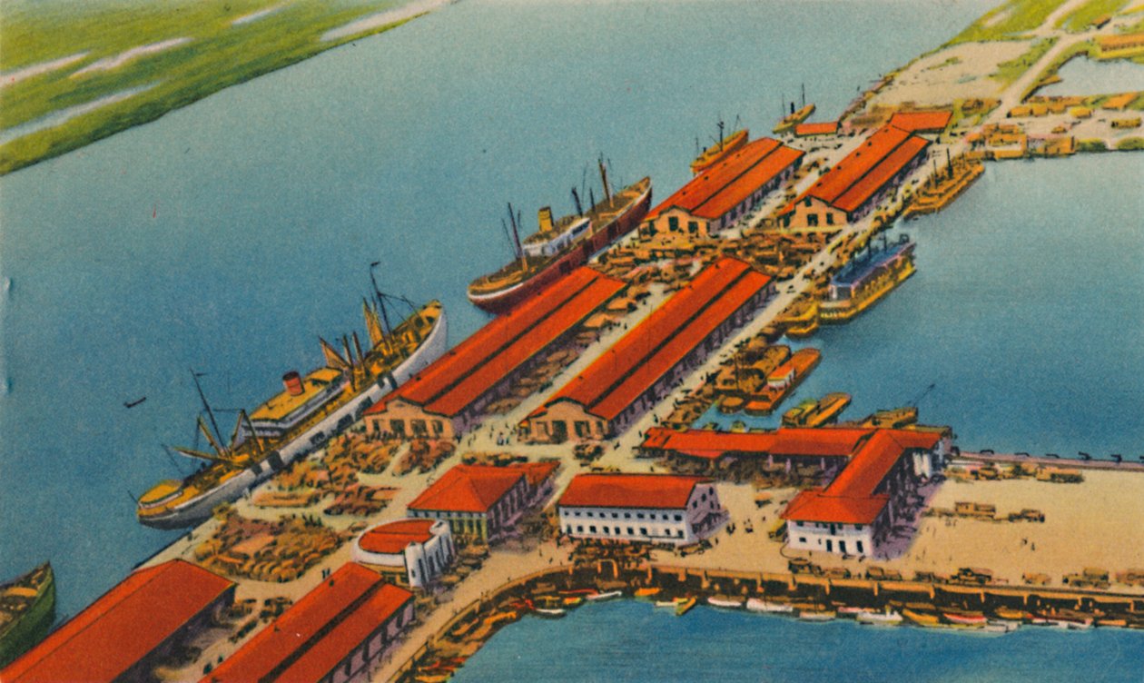 Marine Terminal Port, Barranquilla, 1940-es évek alkotó: Unbekannt