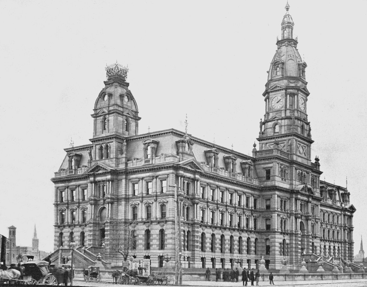 Marion megyei bíróság, Indianapolis, USA, 1900. alkotó: Unbekannt