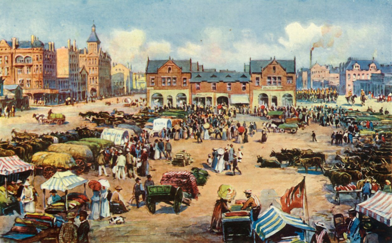 Piac tér, Johannesburg, 1901. alkotó: Unbekannt