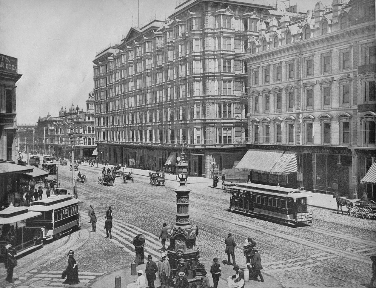 Market Street, San Francisco, Cal., 1897. alkotó: Unbekannt