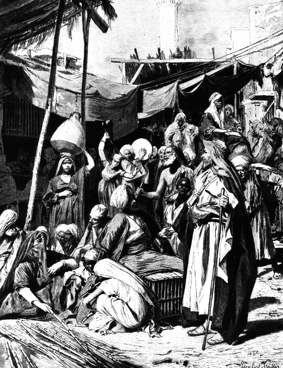 Tantahi piac, Egyiptom, 1880 alkotó: Unbekannt