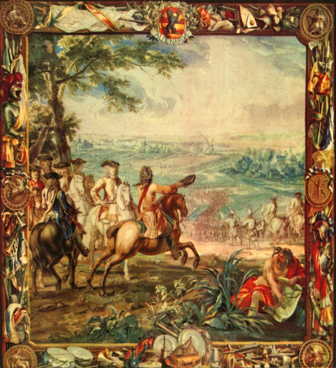 „Marlborough az oudenarde-i csatában, 1708”, 1944. alkotó: Unbekannt