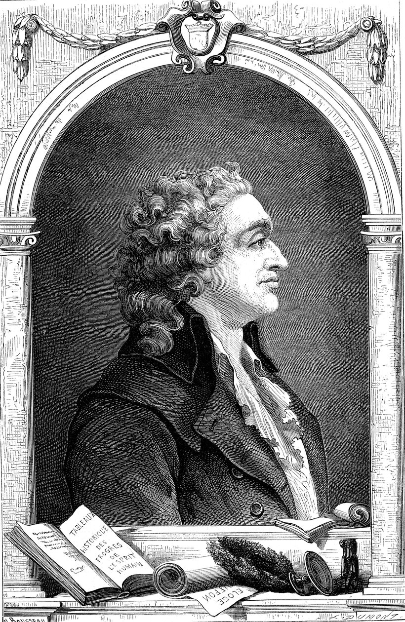Marquis de Condorcet 1743-1798, francia felvilágosodás filozófus és szociológus, 1874 alkotó: Unbekannt