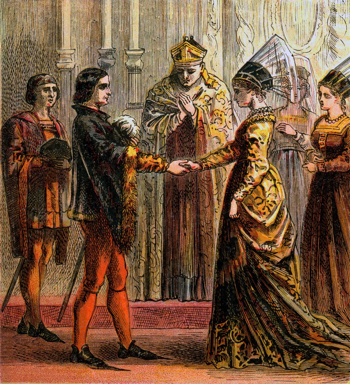 V. Henrik házassága, 1420, 1850 alkotó: Unbekannt