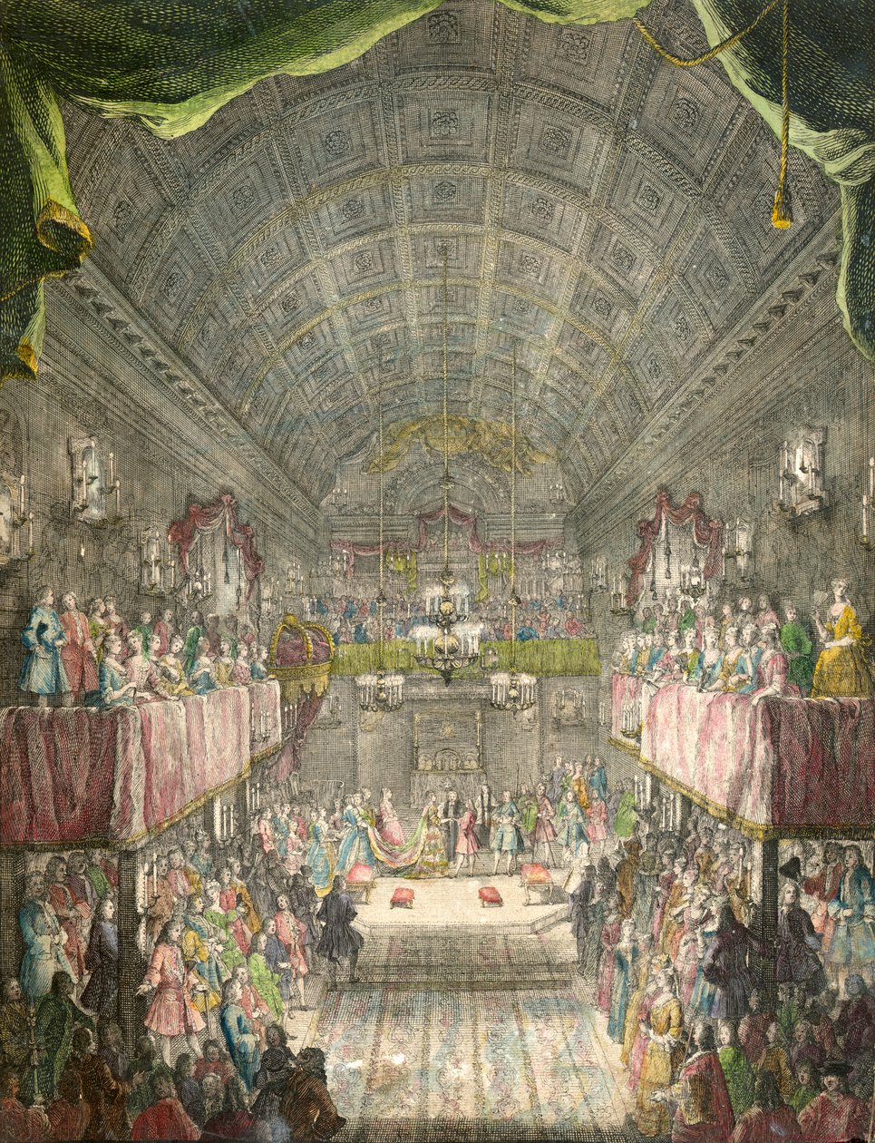 Anne, királyi hercegnő és Vilmos, Orange herceg házassága, Szent Jakab-palota, London, 1734 alkotó: Unbekannt