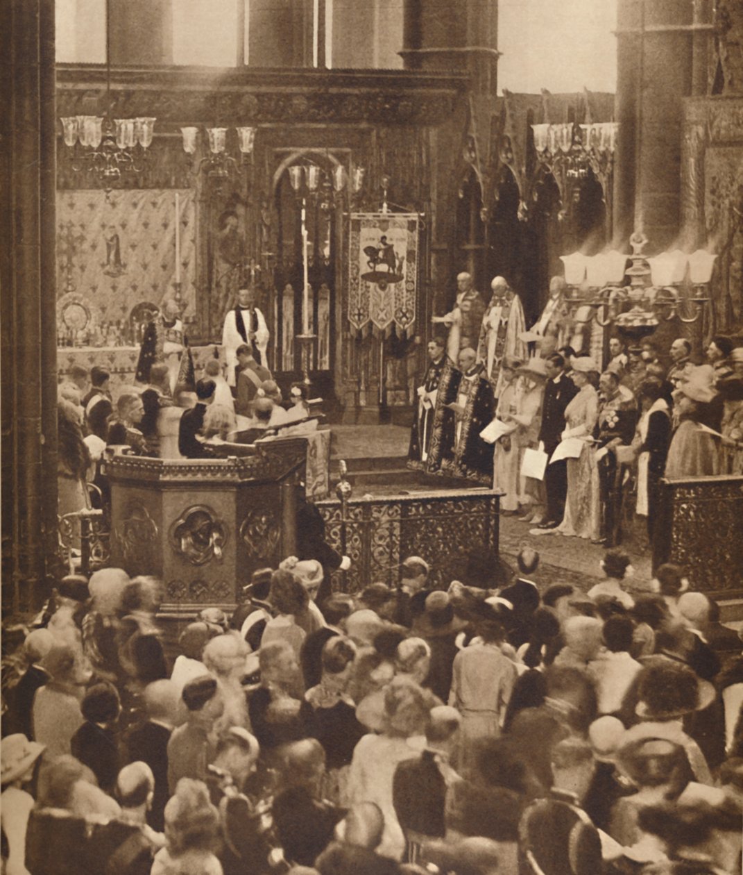 Házasságot kötöttek a Westminster Abbey-ben, 1923. április 26-án, 1937 alkotó: Unbekannt
