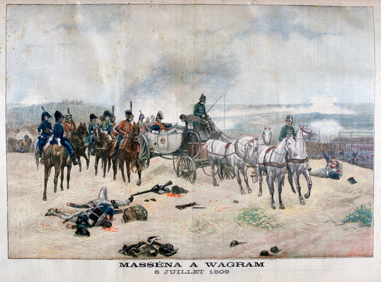 Massena marsall a wagrami csatában, Ausztriában, 1809. július 5-6., 1904. alkotó: Unbekannt