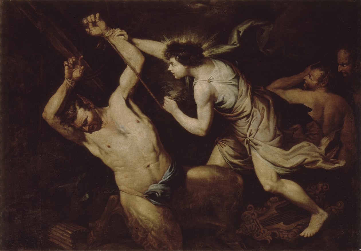 Marsyas és Apollo alkotó: Unbekannt