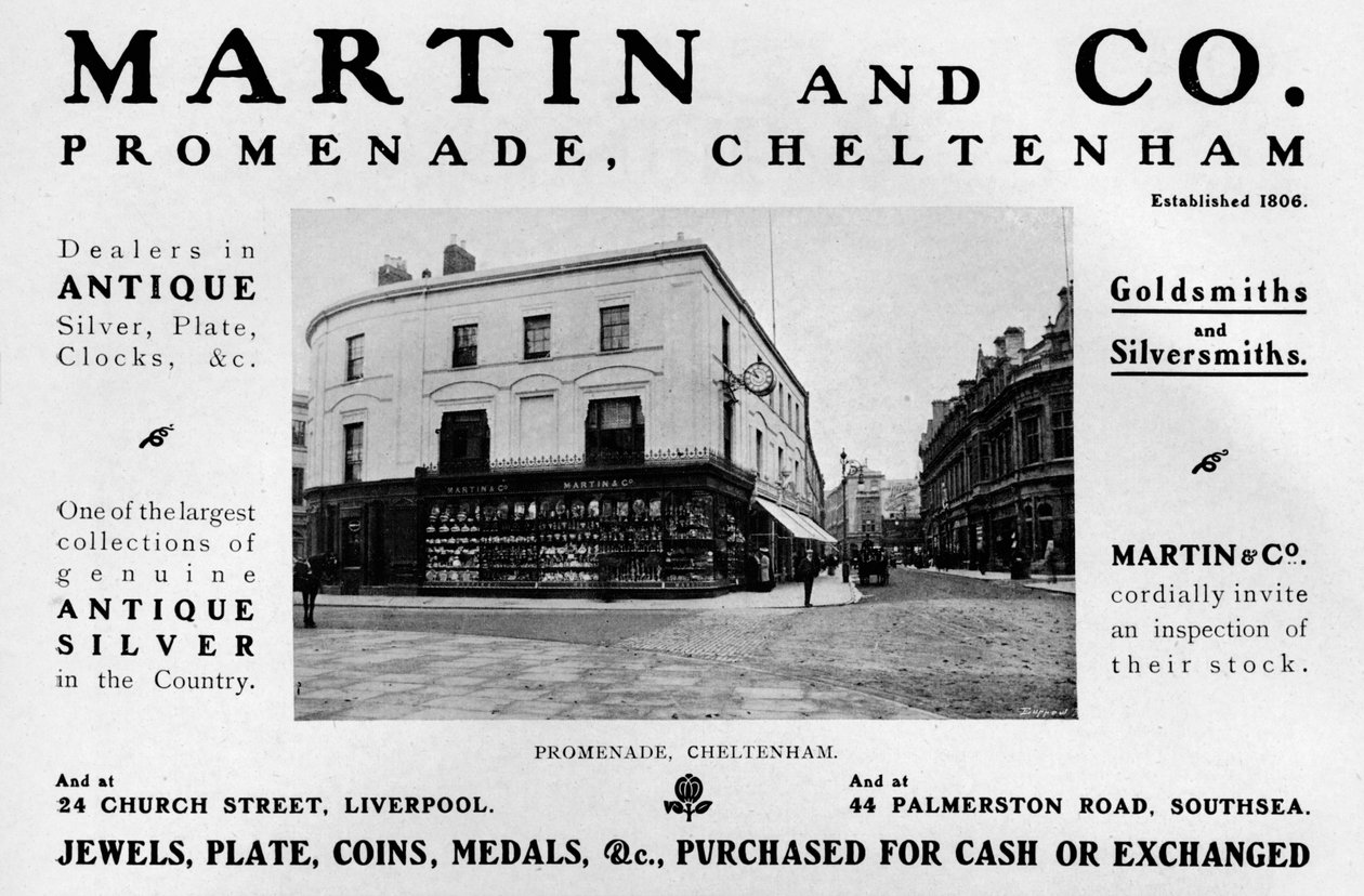 Martin and Co., Promenade, Cheltenham, 1909 alkotó: Unbekannt