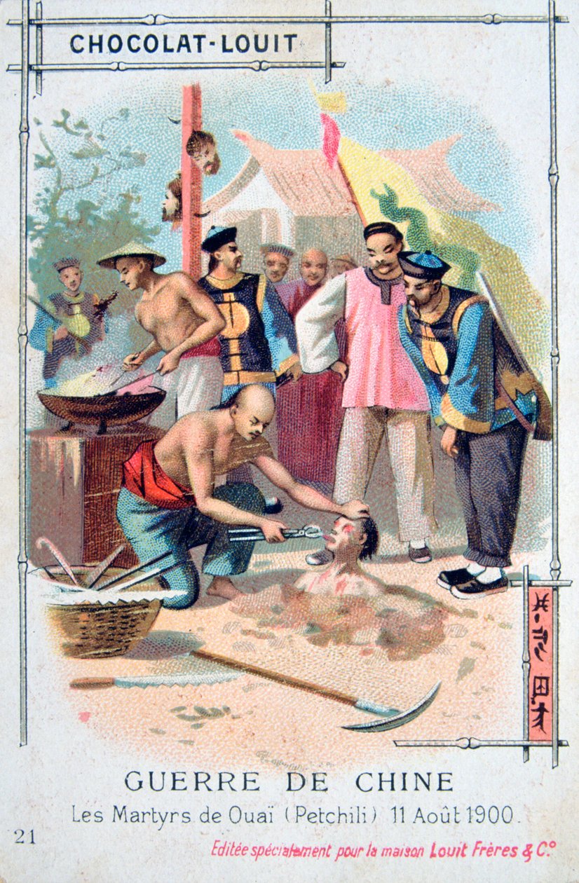 Mártíromság Ouai Petchiliben, Kínában, Boxerlázadás, 1900. augusztus 11. alkotó: Unbekannt