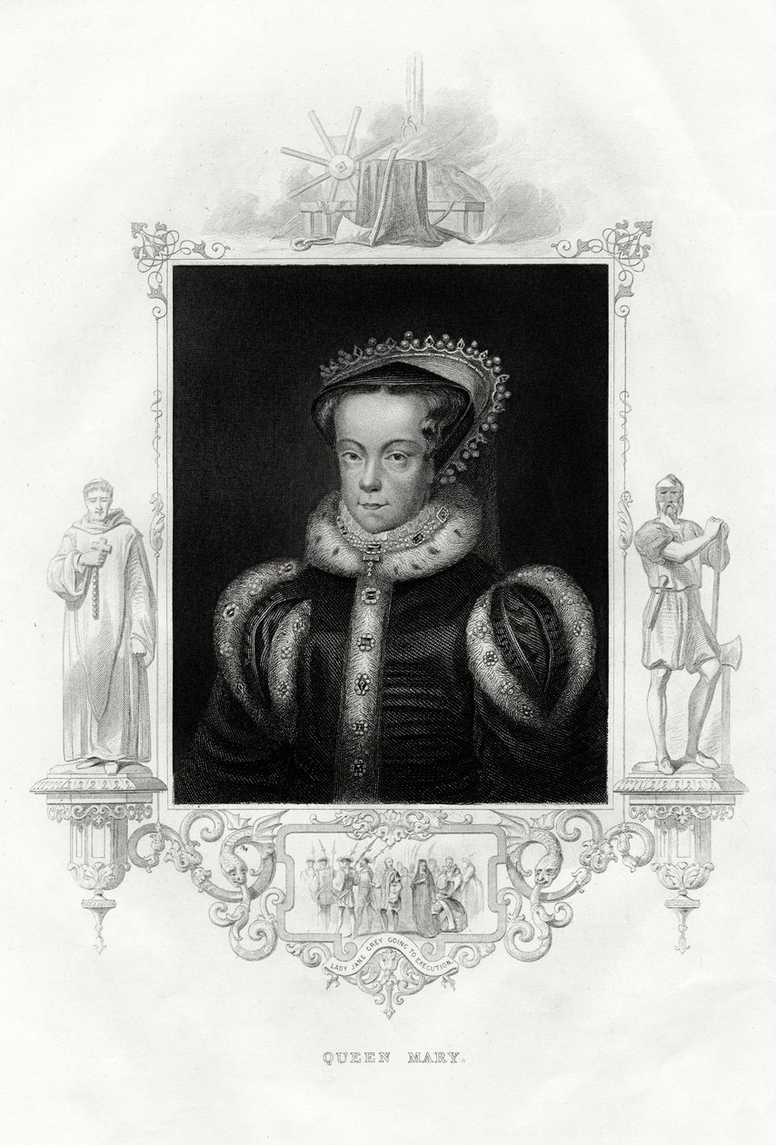 Mária I. 1516-1558, más néven Mária Tudor, 1860 alkotó: Unbekannt