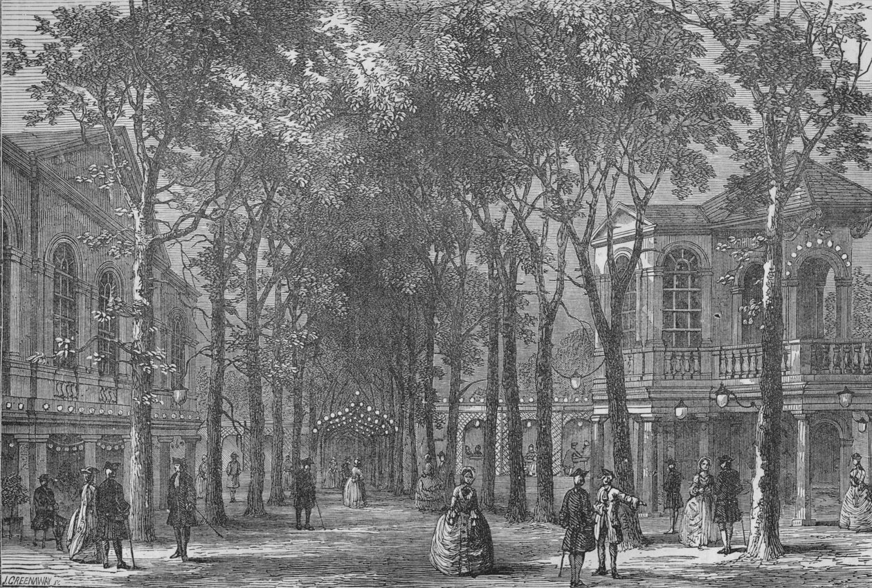 Marylebone Gardens, Westminster, London, 1870-1878 alkotó: Unbekannt