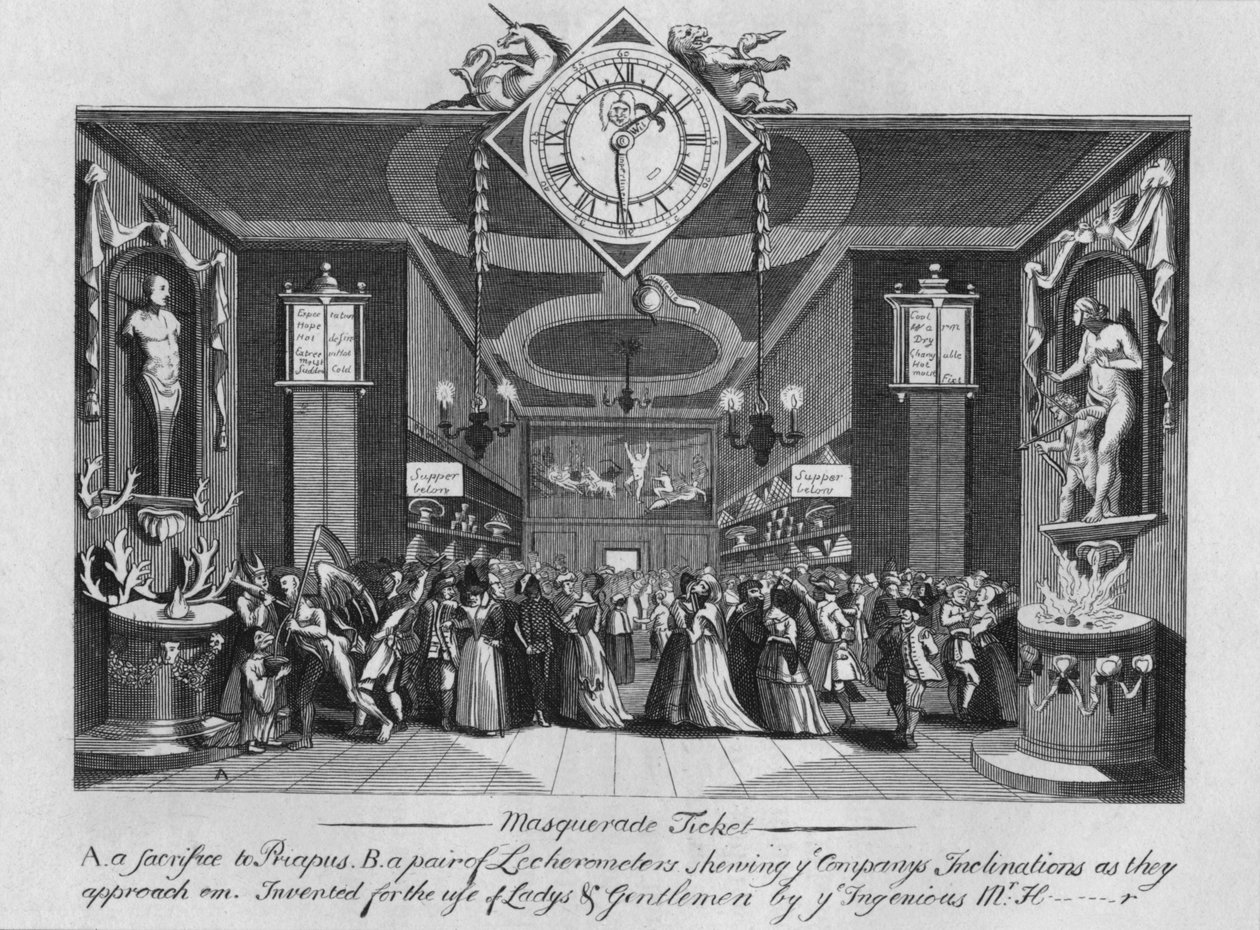 Álarcosjegy, 1727, 1827. alkotó: Unbekannt