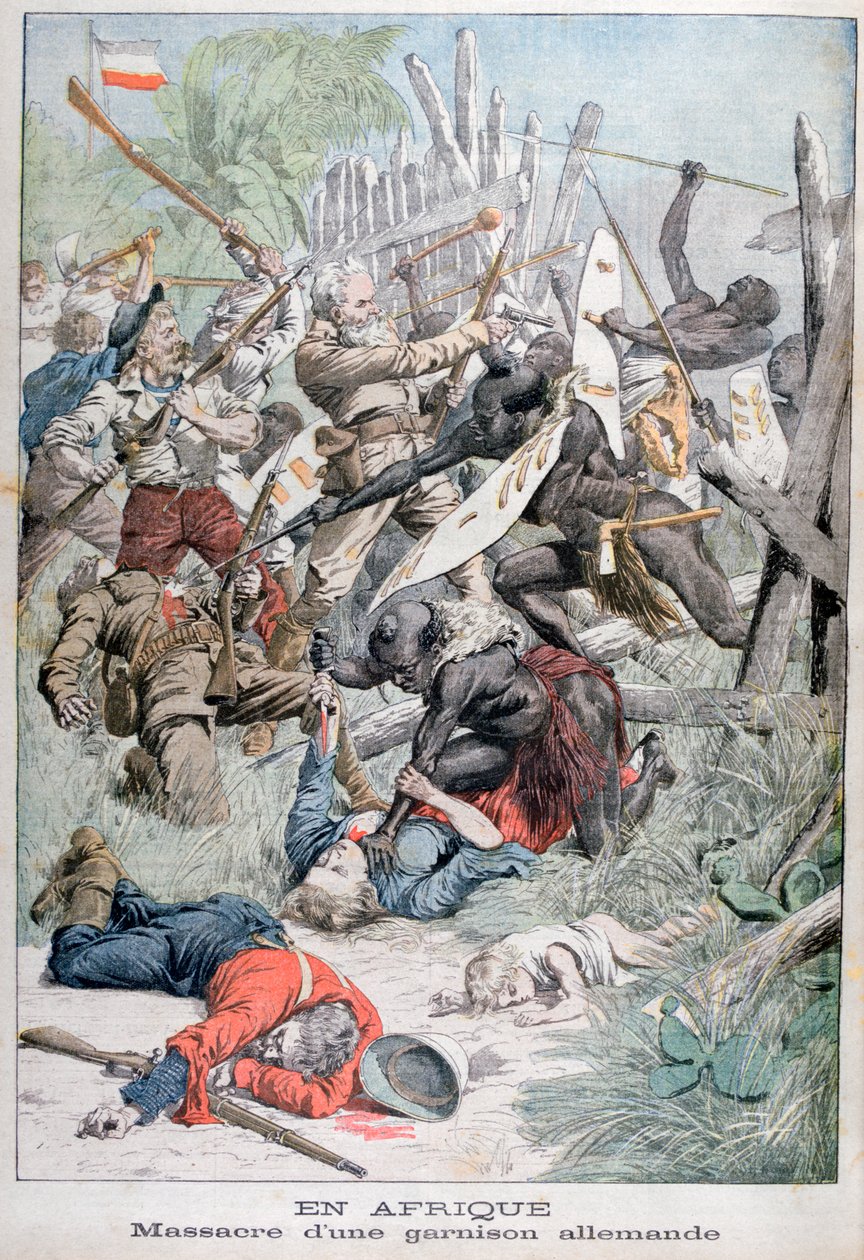 Egy német helyőrség lemészárlása Damaralandban, Délnyugat-Afrika, 1903 alkotó: Unbekannt