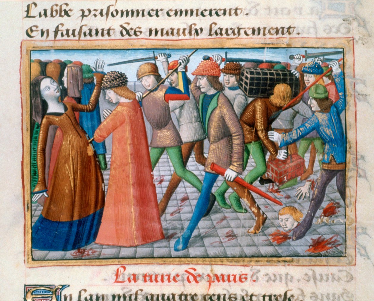 Párizs lakóinak lemészárlása, 1413. május 1484 alkotó: Unbekannt